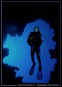Diving the Crac in Dahab - Red Sea... Que du bonheur... :... by Michel Lonfat 